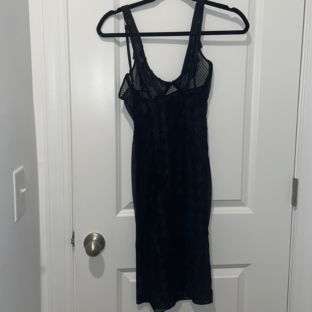 House of CB Black Lace Mini Dress with Undergarment. Size small, never worn.